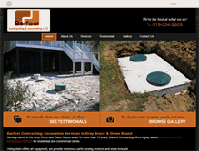 Tablet Screenshot of barfootcontracting.com